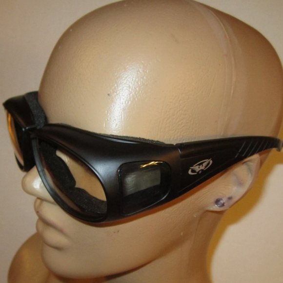 Z87 Motorcycle Glasses Clear Lens Over Biker - Picture 5 of 13